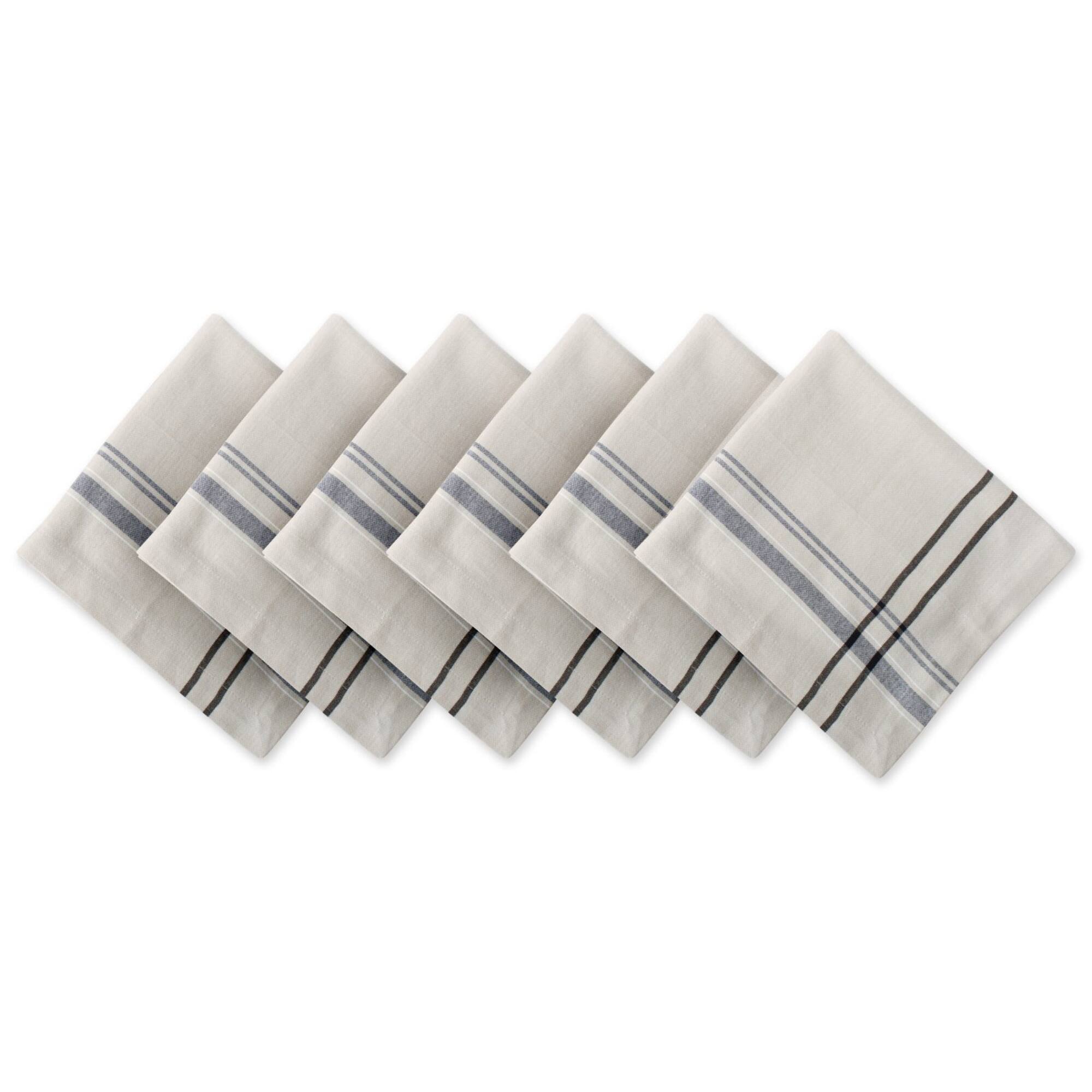 DII® French Stripe Cloth Dinner Napkins
